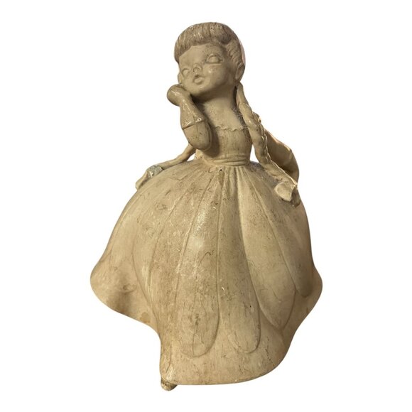 Vintage Holland Mold Girl Figurine with Braids – Hand-Finished Ceramic Bisque Sc - Picture 1 of 7